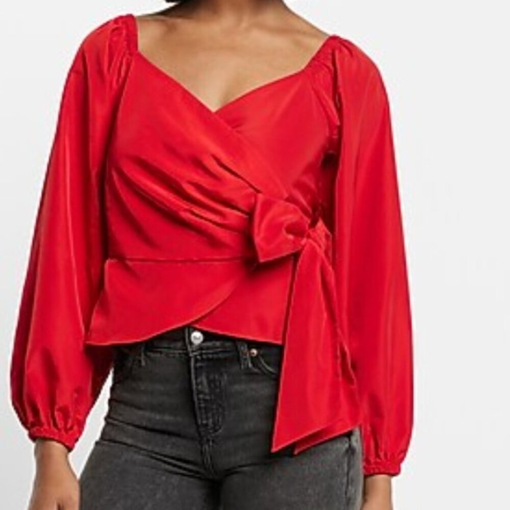 Express puff sleeve top